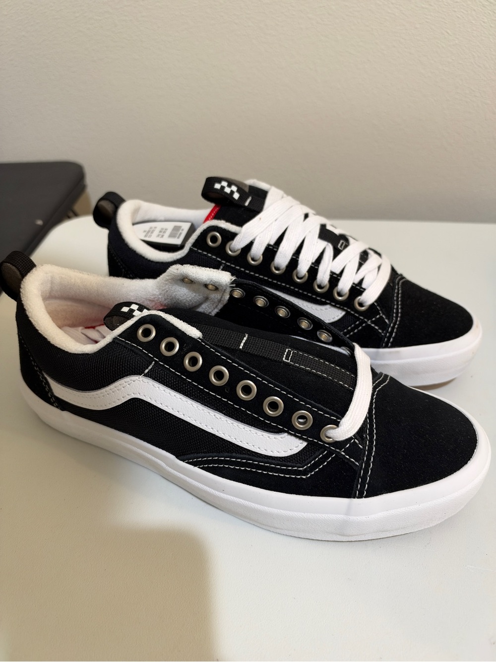 UNISEX VANS SKATE OLD SKOOL 36+ VN000D5RBA2 BLACK/WHITE SNEAKER ATHLETIC-SIZE 9